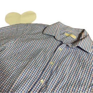 MICHAEL Michael Kors plaid 100% cotton button down shirt